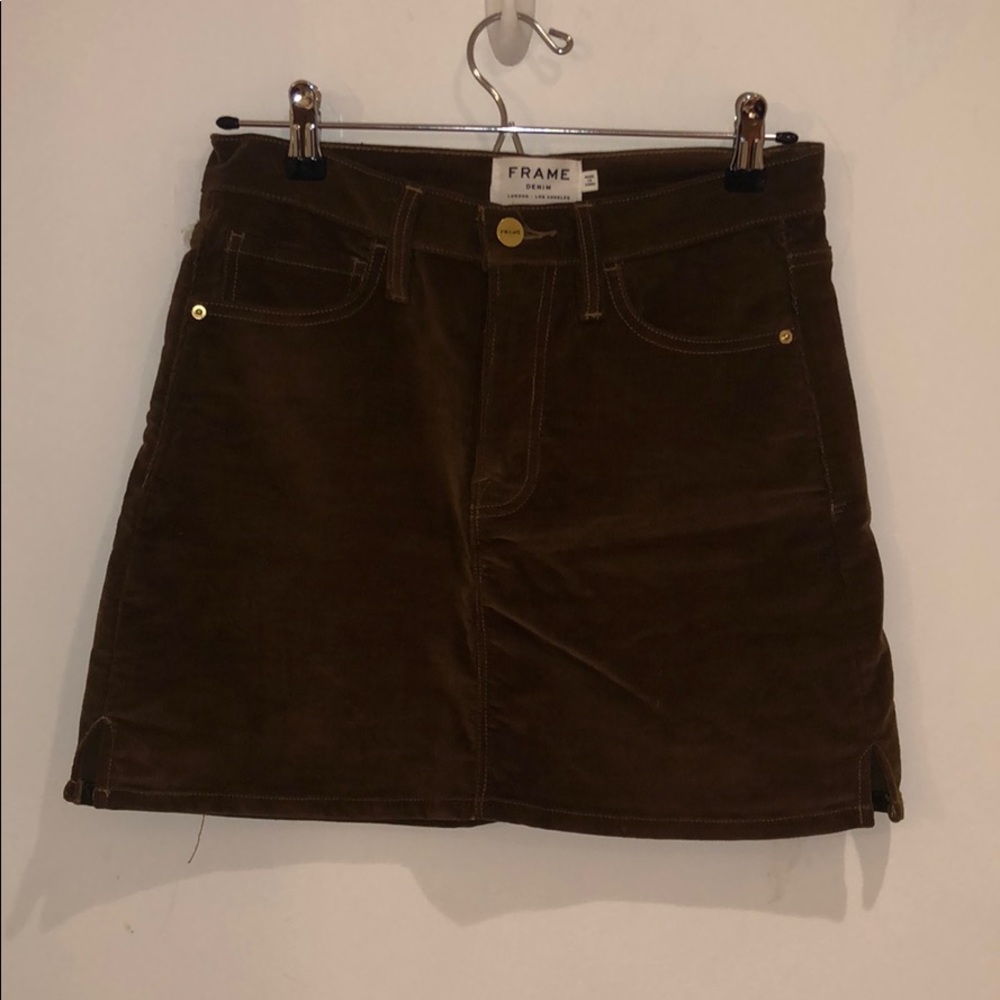FRAME corduroy mini skirt